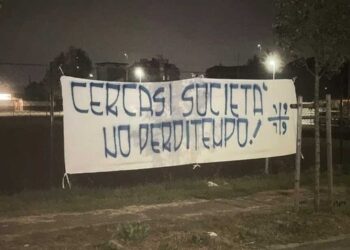 Contestazione Ultrà:” Cercasi società, no perditempo!”