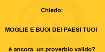 Meglio moglie e buoi dei paesi tuoi?