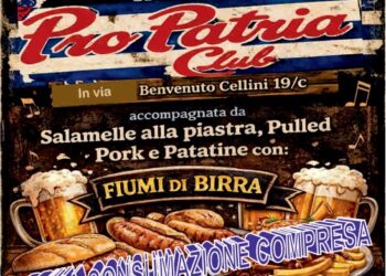 Live Music and open day al Pro Patria Club—>Booking