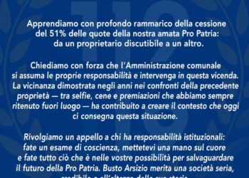 Comunicato ufficiale Ultrà 1919: Giù le mani dalla Pro Patria