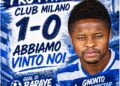 Pro Patria- Club Milano 1-0