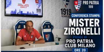 Mister Zironelli prima di Pro Patria Club Milano